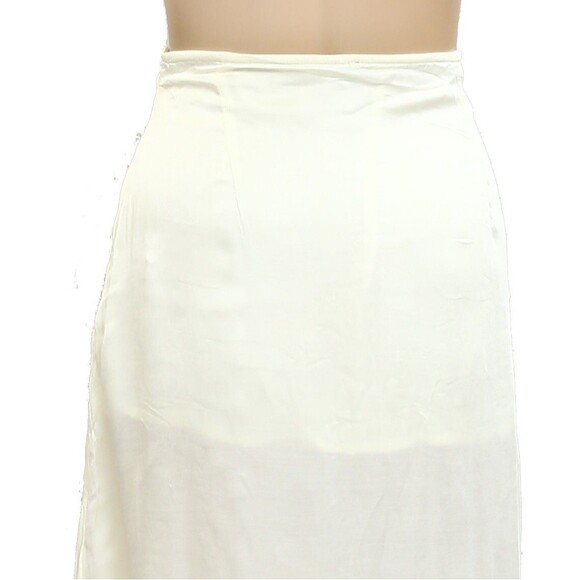 Anthropologie Floral Eyelet Embordered Midi Skirt Mid Waisted Cream L-P 280437 - Picture 4 of 5